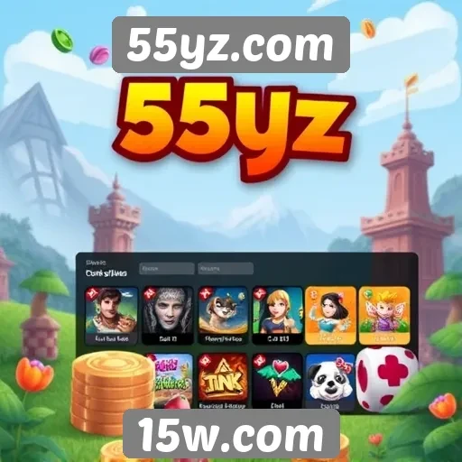 interface do usuário no site de jogos 55yz.com