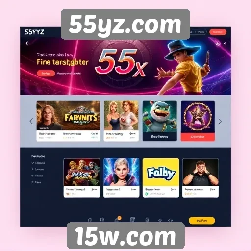 Experiência do usuário na interface do 55yz.com